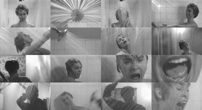 Escena de la ducha en Psicosis (1960)