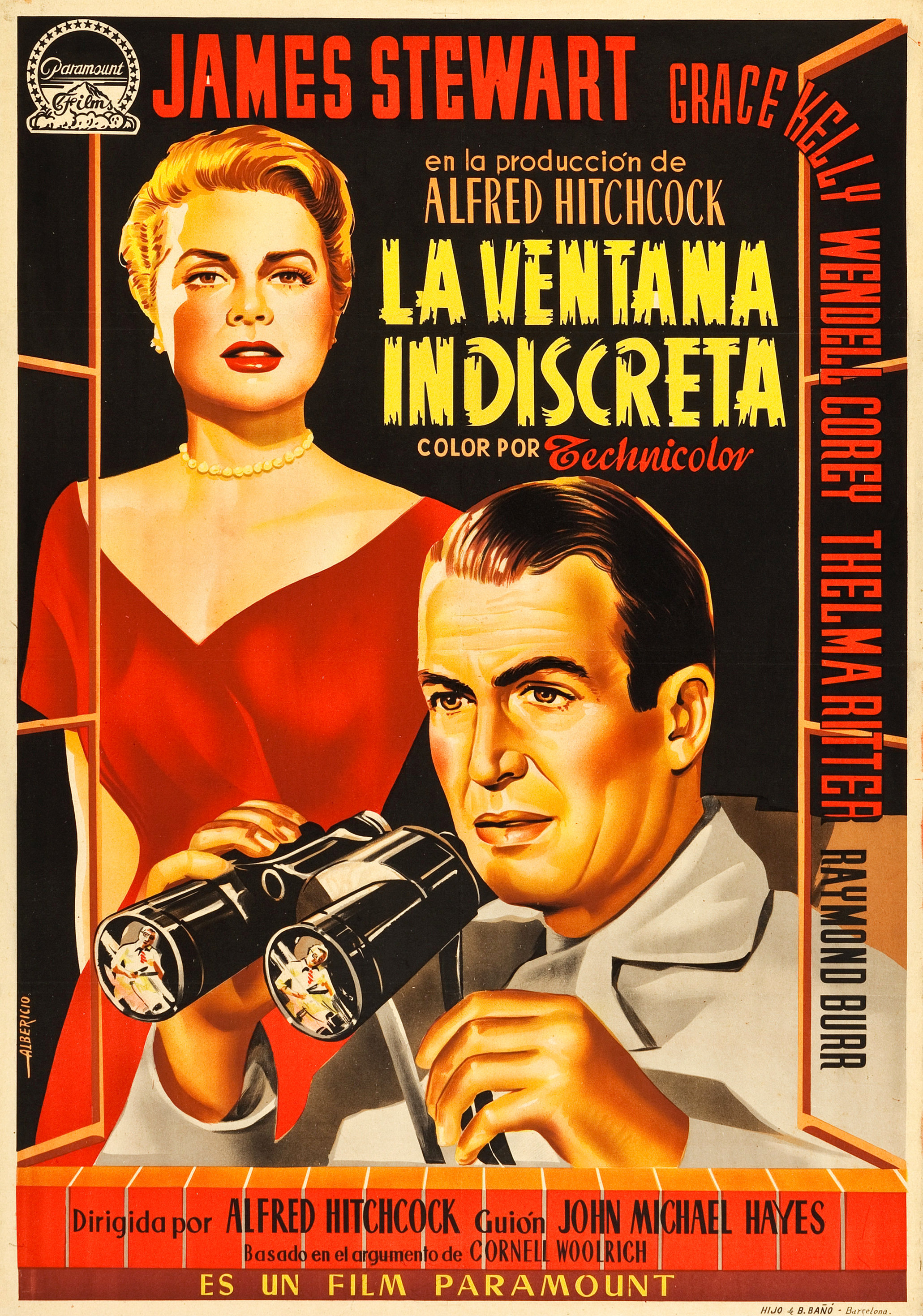 Póster original de La ventana indiscreta (1954)