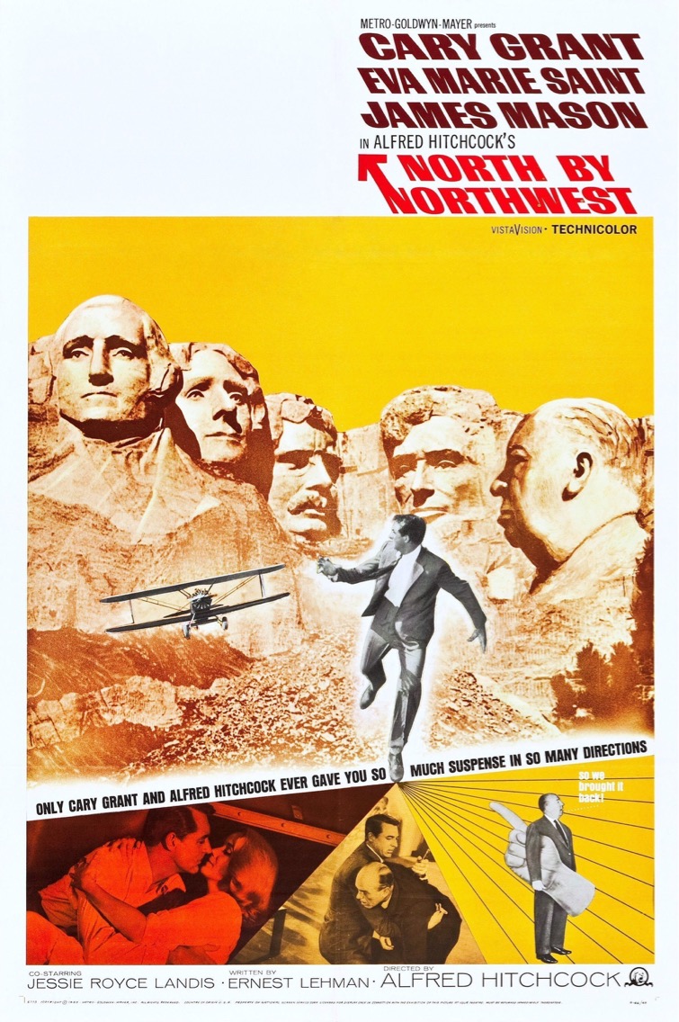 Póster original de Con la Muerte en los Talones (1959)
